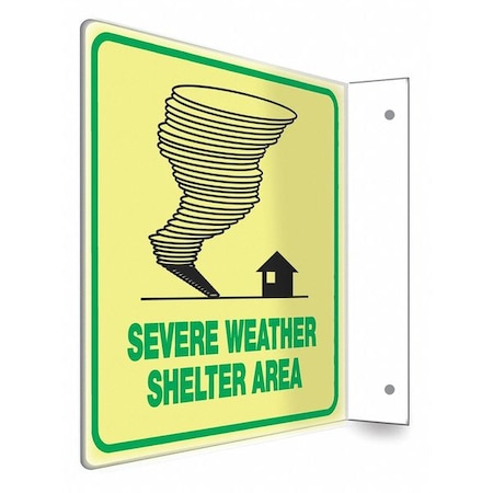 Condor SEVERE WEATHER SHELTER AREA, PETG, 8 in x 8 in, Mounting Holes 480X09