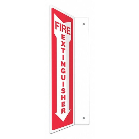 CONDOR High Visibility Safety Sign, 4" W, 18" H 480X43