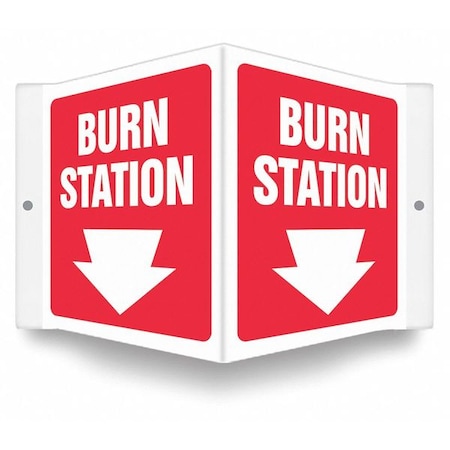 Condor BURN STATION, 8 1/2 in W x 6 in H, V-Shape Projection, PETG, 480Y27 480Y27