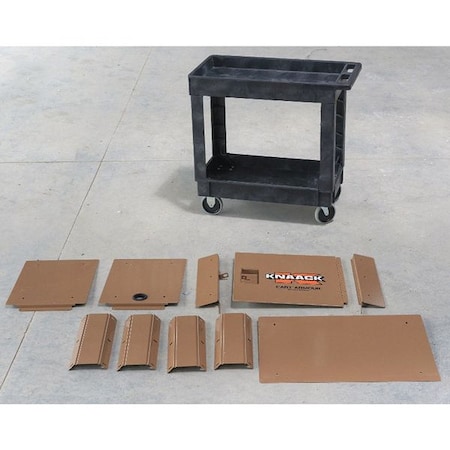 Knaack Mobile Cart Security Paneling, Steel, Tan CA-01