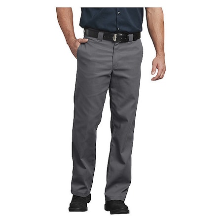 Dickies Men's Work Pants, L/XL, Gray, 65% Polyester/35% Cotton P874CH 38 30