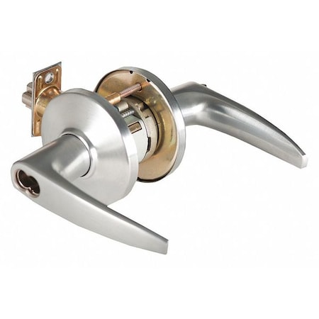 Best Door Lever Lockset, 2-3/4" Strike Dim 9K37D16CSTK626