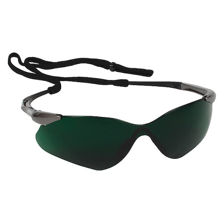 Kleenguard Nemesis VL, Welding Safety Glasses, Anti-Scratch, IR 5.0 Lens, Gray Frame, Half-Frame 20473