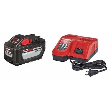 Milwaukee Tool M18 REDLITHIUM HIGH OUTPUT HD12.0 Battery Pack w/ Rapid Charger 48-59-1200