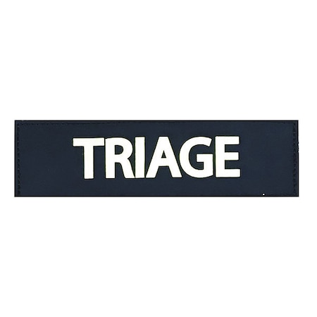 Meret Usa ID Panel, Hook-and-Loop Closure, 2" H, Ylw M5101HP-G