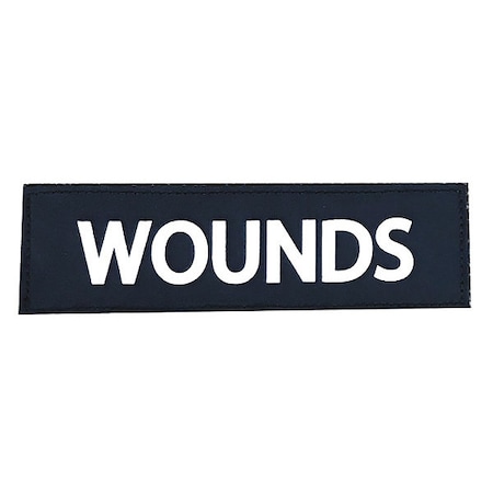 Meret Usa ID Panel, Hook-and-Loop Closure, 2" H, Wht M5101HP-W