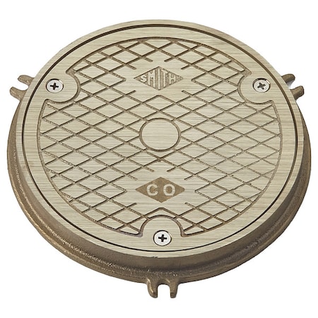 Jay R. Smith Manufacturing Floor Access Cover Floor Cleanout, Nickel Bronze, 6" 4810-06