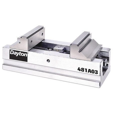 Dayton Vise, Flat Jaw Plate, 7" Jaw Opening 481A03