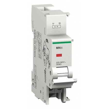 Schneider Electric Undervoltage Release, Multi 9 Circuit Breakers Use With, 220 to 240V AC, 0 Poles M9A26963