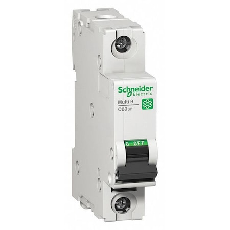 SCHNEIDER ELECTRIC Circuit Breaker, C60SP Series 20A, 1 Pole, 240/415V AC, D Curve M9F23120