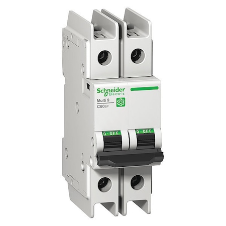 SCHNEIDER ELECTRIC IEC Miniature Circuit Breaker, C60BP Series 40A, 2 Pole, 240/415/440V AC, C Curve M9F42240