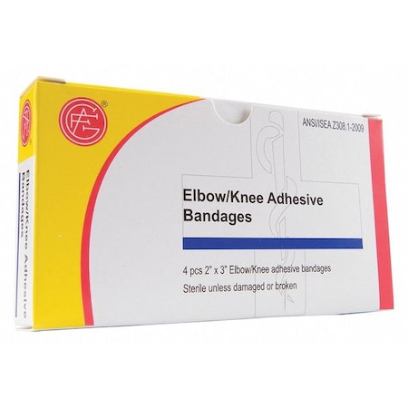 Zoro Select Strip Bandages, Beige, 3" L x 2" W, PK4 9999-0114