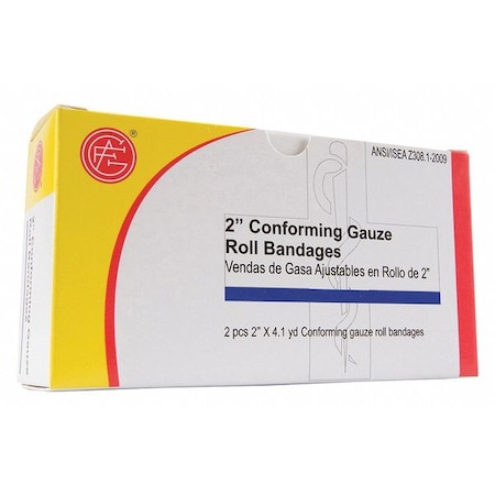 Zoro Select Gauze Wrap, Non-Sterile, Wht, Gauze, Box, PK2 9999-0501