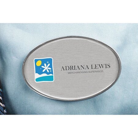 The Mighty Badge Badge, Oval, Blank Legend, PK10 906826