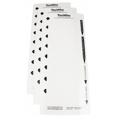 The Mighty Badge Insert, Inkjet, Blank Legend, PK3 901589