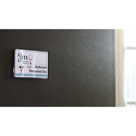 The Mighty Badge Insert, 3" x 5" Inserts, Blank Legend, PK5 906495