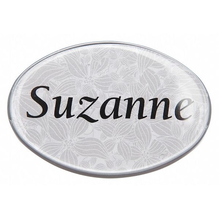 The Mighty Badge Badge, Large Floral, Blank Legend, PK10 906853