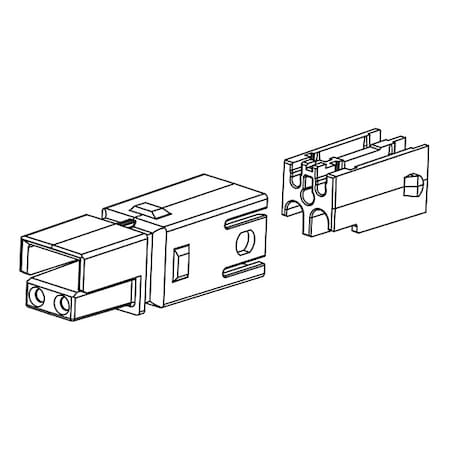 Anderson Power Products Wire Connector, Gold, Polycarbonate Insulation, 200 V 4827G6