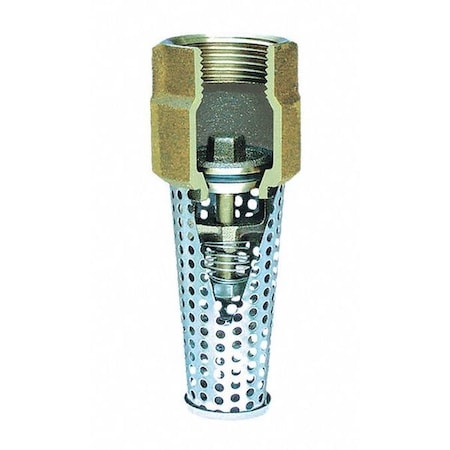 Simmons 1-1/4" NPT Bronze Foot Valve 454SB