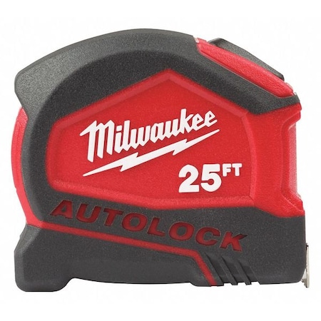 Milwaukee Tool 25' Compact Auto Lock Tape 48-22-6825 | Zoro