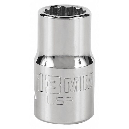 Proto 1/2 in Drive, 13mm Triple Square Metric Socket, 12 Points, Steel ...