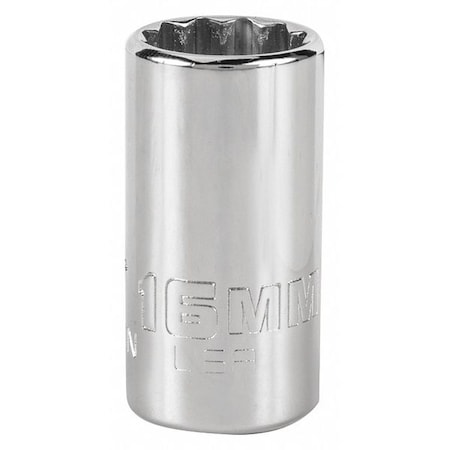 Proto Socket, 1/2", Metric, Size 16mm J5416MN