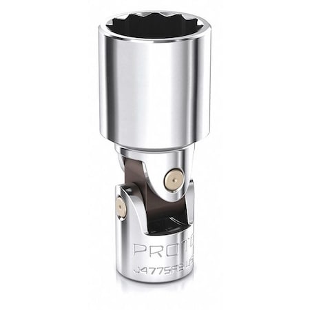 Proto 1/4 in Drive, 14mm Triple Square Metric Socket, 12 Points, Flex Steel, Chrome, 14mm J4814MAS