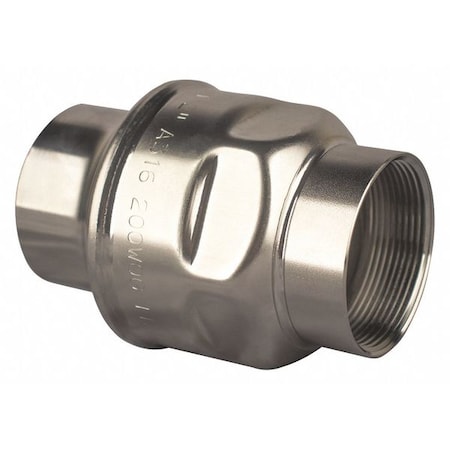 Bonomi 1" NPT Stainless Steel Spring Check Valve S250-1"