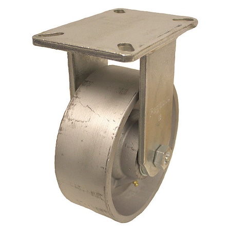 Zoro Select Plate Caster, 5400 lb. Ld Rating, Gy Wheel P27R-D080R-18