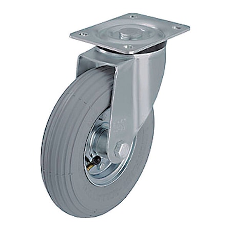 Zoro Select Pneumatic Caster, 220 lb. Load Rating L-P 220R-SG