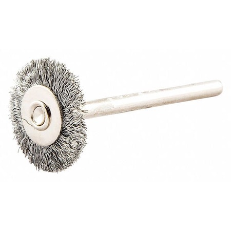 Zoro Select Wire Wheel Brush, Crimped, Brass 66252839085