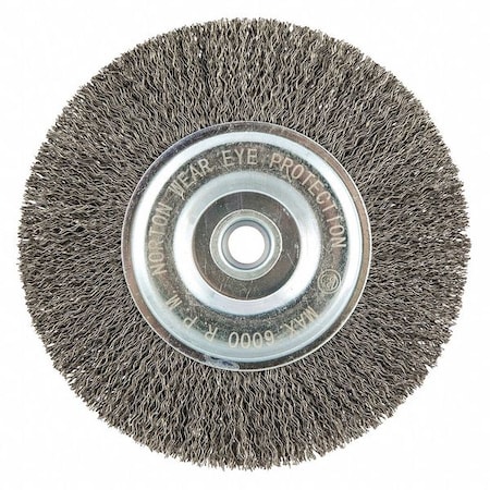 Zoro Select Wire Wheel Brush, Crimped, Carbon Steel 66252839088