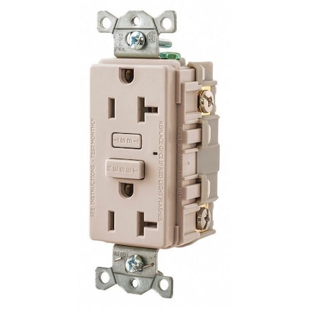 Bryant GFCI Receptacle, Self-Testing, 2 Poles GF20LA