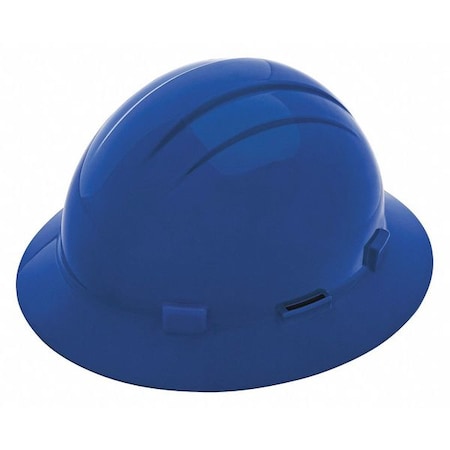 Deltaplus Hard Hat, Americana, Polyethylene, 4 Point Pinlock, Type 1, Class E, Blue WEL19296BL