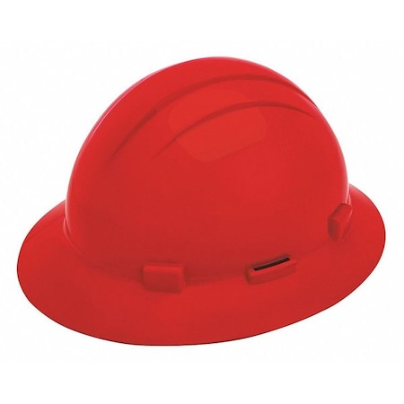 Deltaplus Hard Hat, Americana, Polyethylene, 4 Point Pinlock, Type 1, Class E, Red WEL19304RE