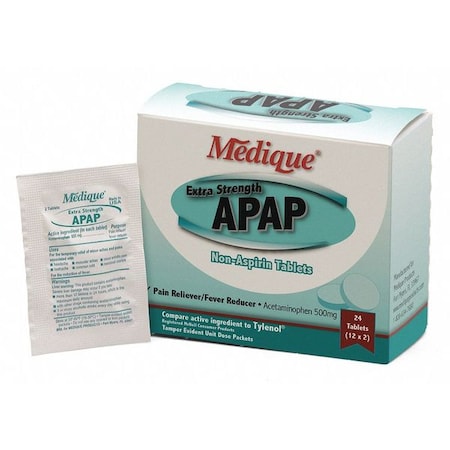 Zoro Select Pain Relief, Tablet, 500mg Size, PK24 17564