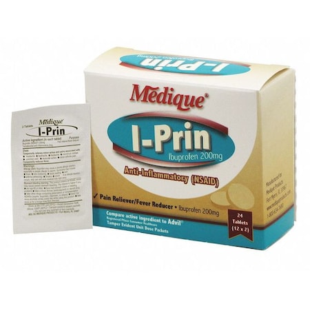 Zoro Select Pain Relief, Tablet, 200mg Size, PK24 10064