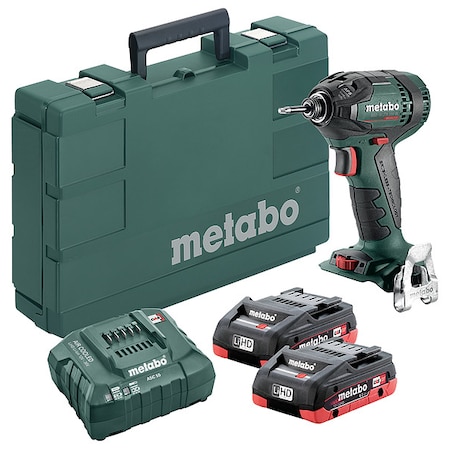 Metabo 18-Volt 1/4" Cordless Impact Driver Kit SSD 18 LTX 200 BL 3.5