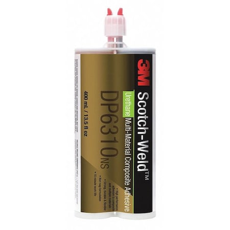 3M Epoxy Adhesive, DP6310NS Series, Clear, Dual-Cartridge DP6310NS