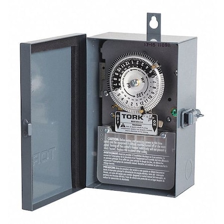Nsi Tork Electromechanical Timer Switch, 24 hr. 1109A-O