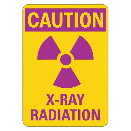 Lyle Radiation Sign, 10 in H, 7 in W, Non-PVC Polymer, Horizontal Rectangle, LCU1-0012-ED_7x10 LCU1-0012-ED_7x10