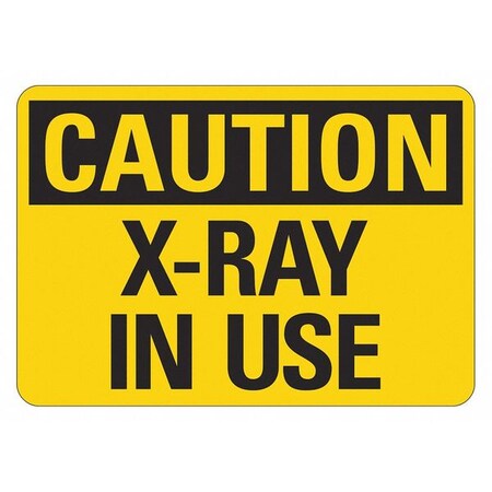 Lyle Radiation Sign, 7 in H, 10 in W, Aluminum, Vertical Rectangle, LCU1-0020-NA_10x7 LCU1-0020-NA_10x7