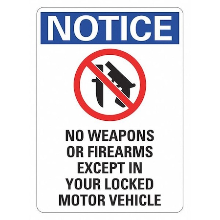 Lyle Security Sign, 10 in Height, 7 in Width, Reflective Sheeting, Horizontal Rectangle, English LCU1-0112-RD-PK2_7x10