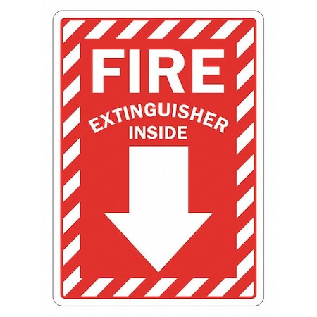 Lyle Fire Sign, 14 in Height, 10 in Width, Aluminum, Vertical Rectangle, English LCU1-0073-RA_10x14