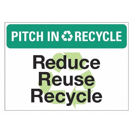 Lyle PITCH IN & RECYCLE STRETCH WRAP ONLY, 14 in W x 10 in H, Horizontal Rectangle, LCU1-0138-NP_14x10 LCU1-0138-NP_14x10