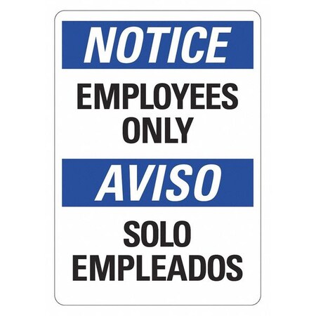 Lyle Security Sign, 14 in H, 10 in W, Plastic, Vertical Rectangle, English, Spanish, LCU5-0311-NP_10x14 LCU5-0311-NP_10x14
