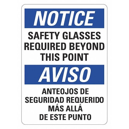 Lyle Office and Facility Sign, 14 in Height, 10 in Width, Plastic, Vertical Rectangle, English, Spanish LCU5-0313-NP_10x14