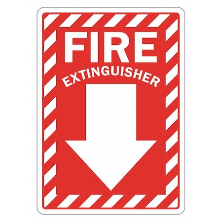 Lyle Fire Sign, 14 in Height, 10 in Width, Reflective Sheeting, Vertical Rectangle, English LCU1-0072-RD_10x14