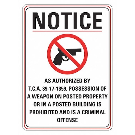 Lyle Security Sign, 14 in H, 10 in W, Non-PVC Polymer, Vertical Rectangle, English, LCU1-0160-ED_10x14 LCU1-0160-ED_10x14