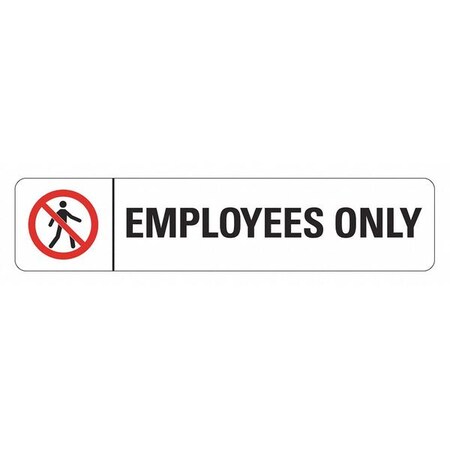 Lyle Office and Facility Sign, 2 in Height, 9 in Width, Reflective Sheeting, Horizontal Rectangle LCU1-0186-RD_9x2